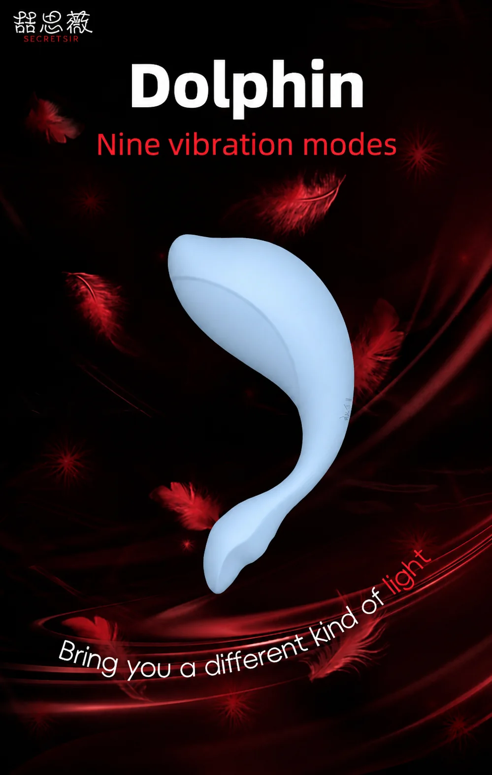 Dolphin Remote-Control Wearable Vibrator detail 1