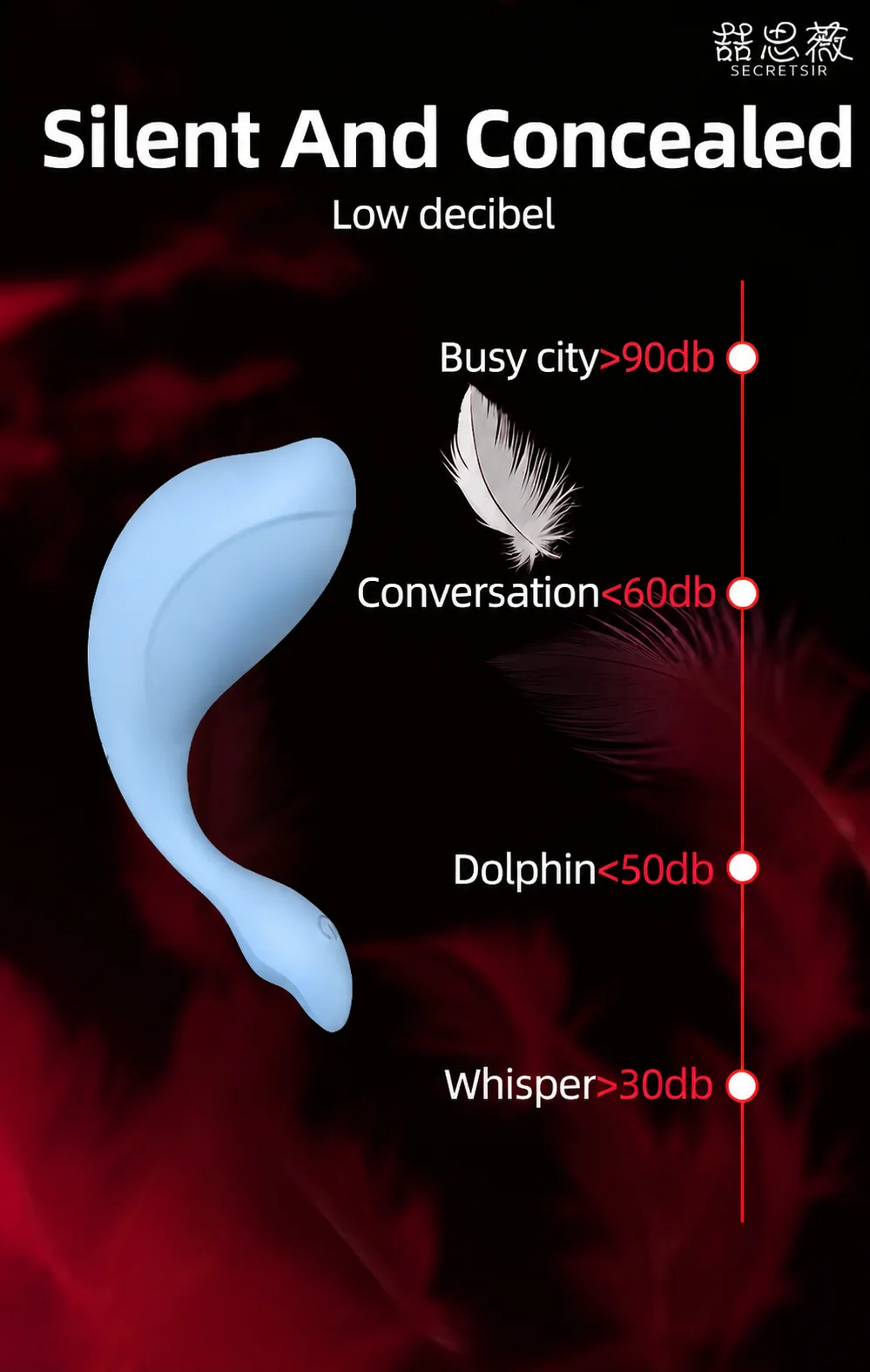 Dolphin Remote-Control Wearable Vibrator detail 8