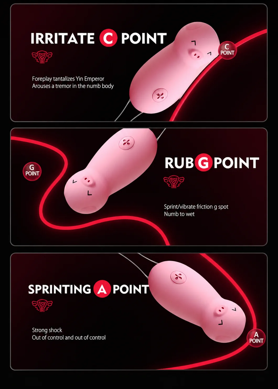 Mini Remote-Control Bullet Vibrator detail 8