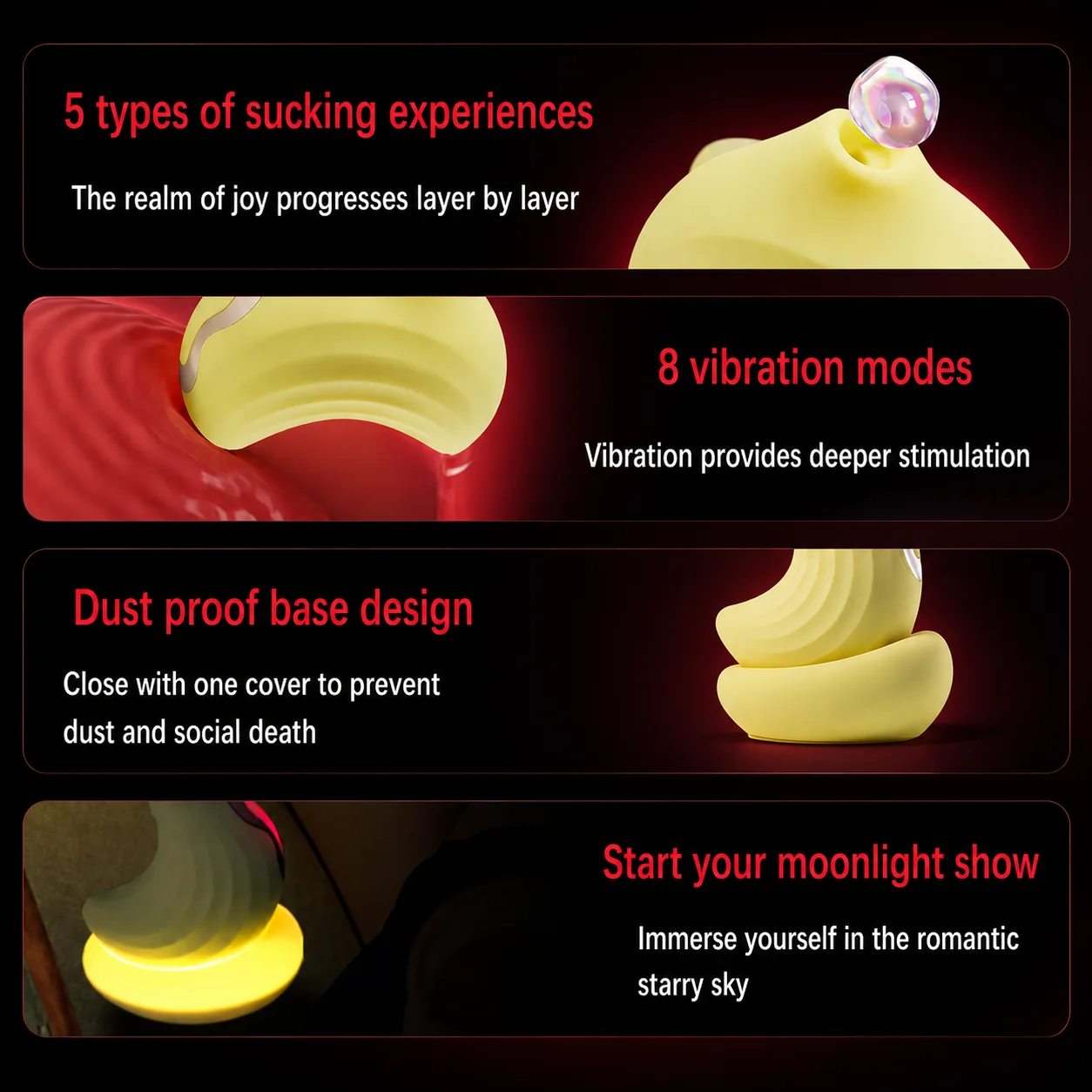 Moonlight Lover Suction Vibrator detail 5