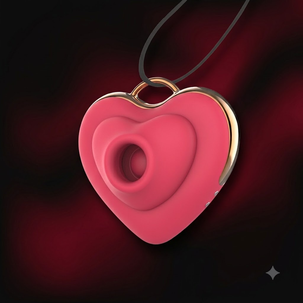 Suction & Spanking 2-in-1 Heart Necklace