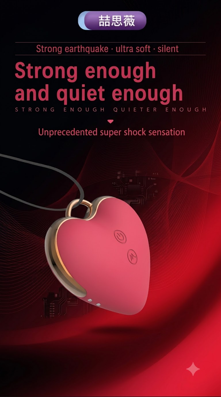 Suction & Spanking 2-in-1 Heart Necklace