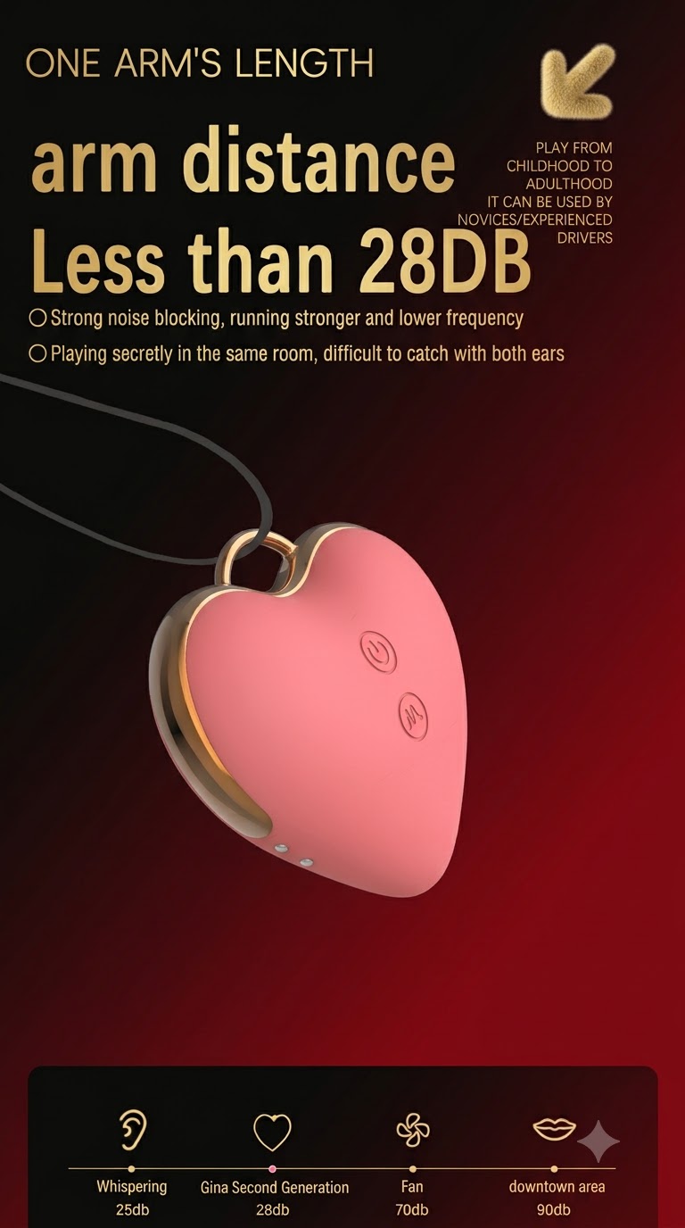 Suction & Spanking 2-in-1 Heart Necklace
