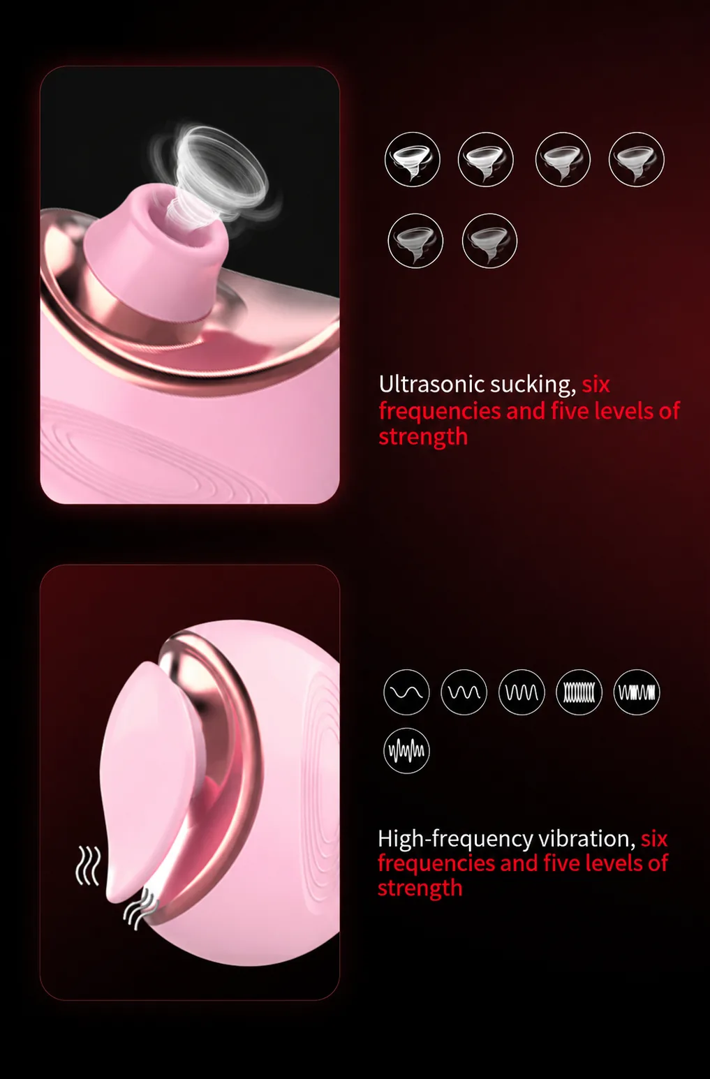 MINI Suction & Vibration Pleasure Set detail 1