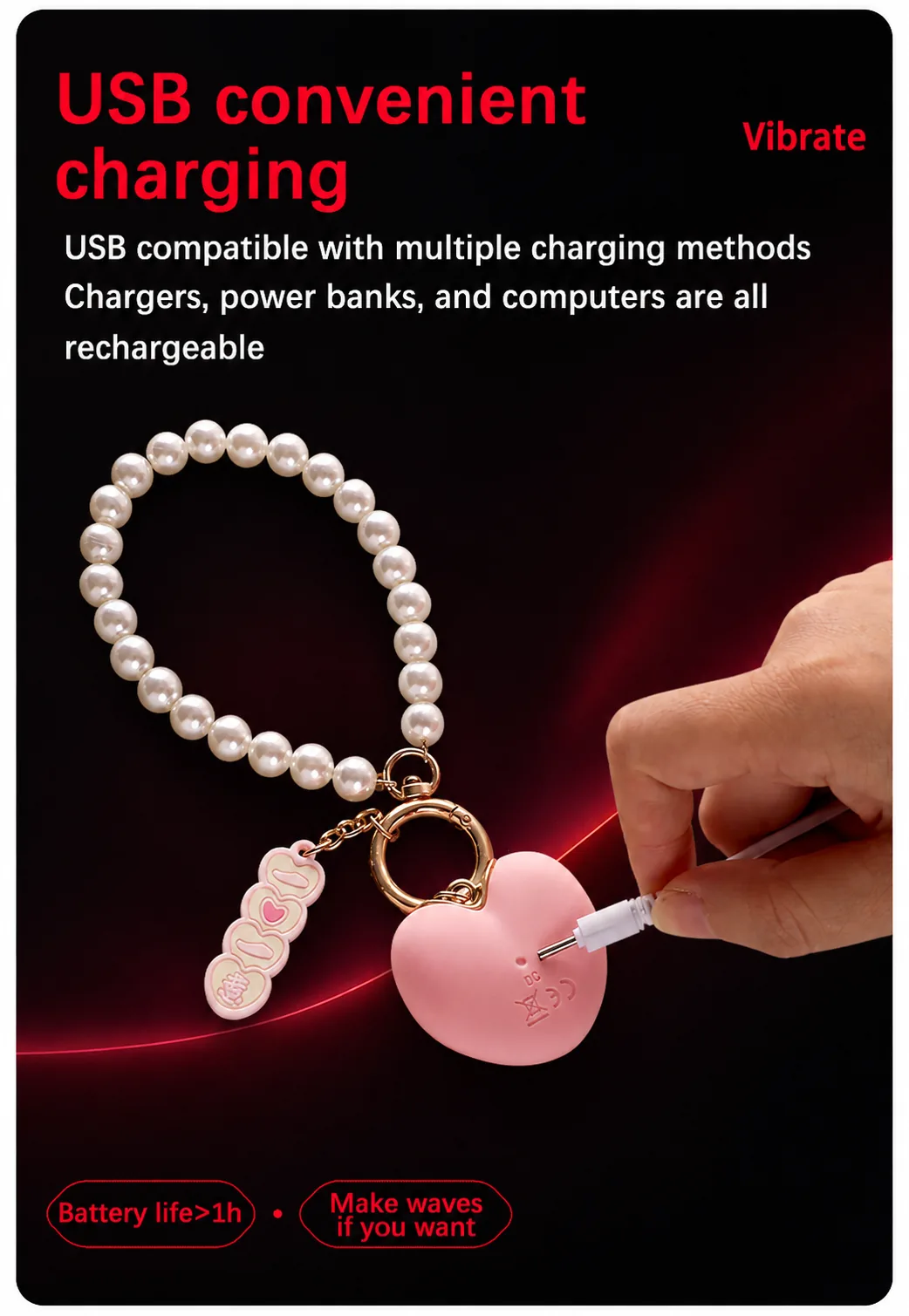 Wholehearted Pendant Bullet Vibrator detail 6