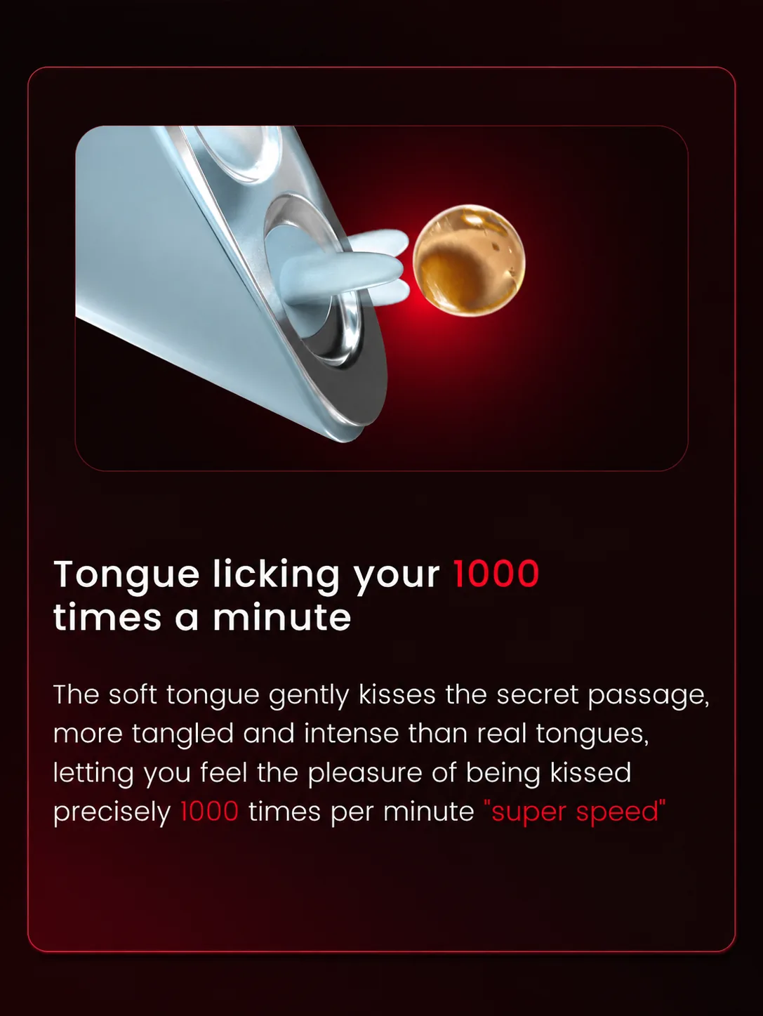 Heart-Shaped Tongue Licking & Suction Massager detail 4