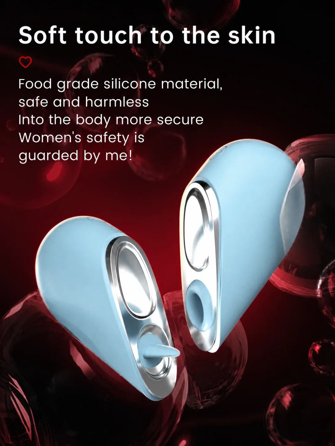 Heart-Shaped Tongue Licking & Suction Massager detail 5