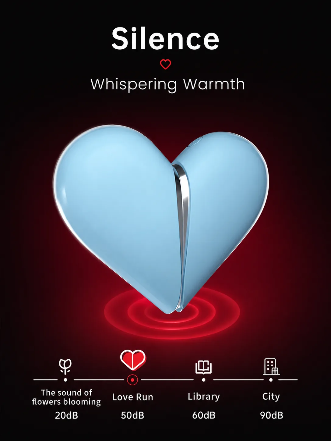 Heart-Shaped Tongue Licking & Suction Massager detail 8