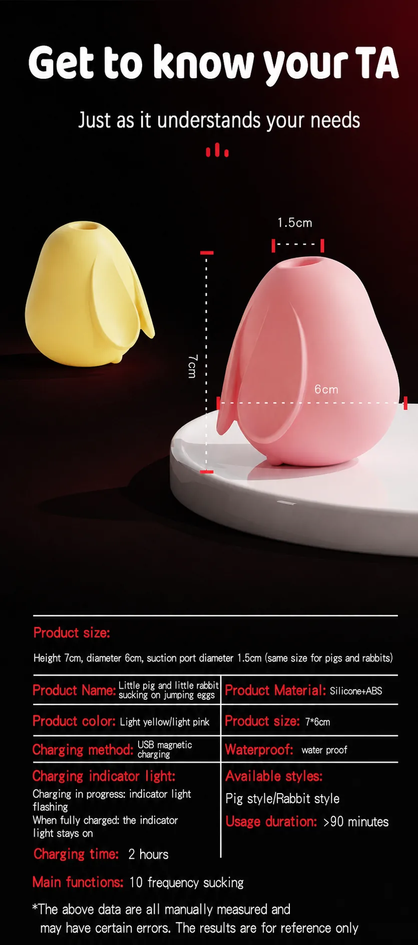Pig & Bunny Dual-Stimulation Vibrator detail 11